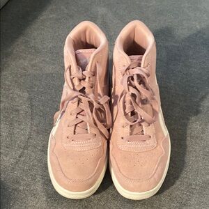 Women's Pink High-Top Sneakers